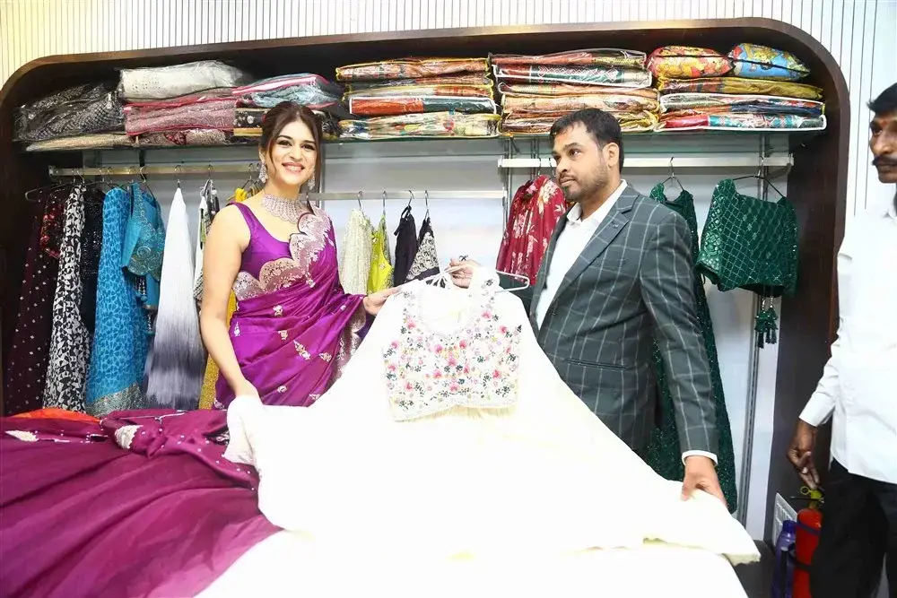 Actress Shraddha Das launches Sri Krishna Silks Showroom